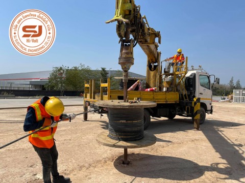 งานรื้อถอนสายไฟฟ้าชั่วคราว-ชลบุรี
