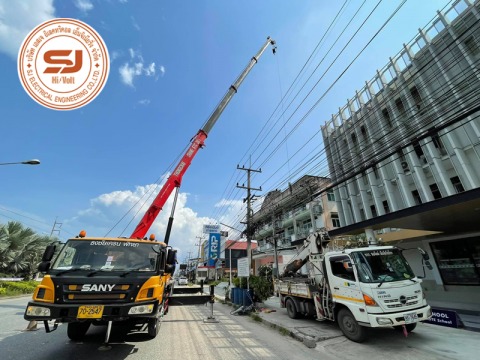 งานติดตั้งพร้อมรื้อถอน-เพิ่มขนาดหม้อแปลงไฟฟ้า